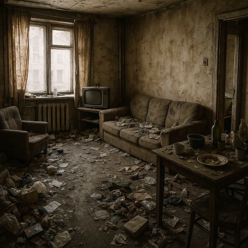 Avant — Appartement après longue occupation